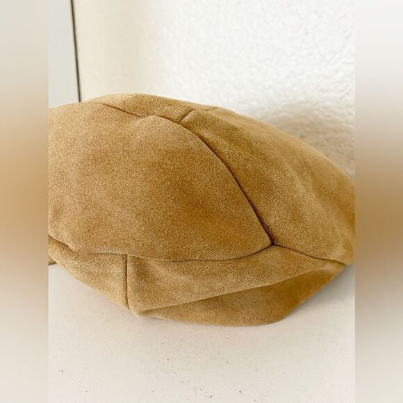 Ecco purse in brown suede Leather Crossbody hobo bucket Bag - Picture 9 of 11